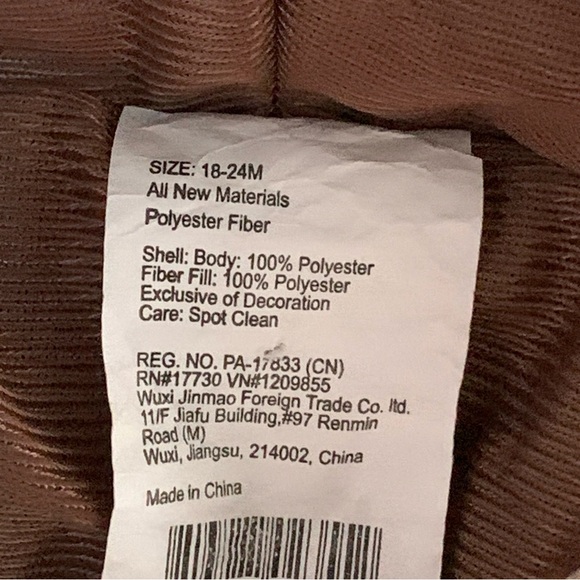 Brown and White Kids Monkey Costume - Picture 4 of 4